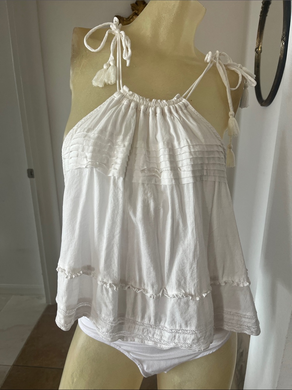 Boho Vibes Intimately Free People Tie-Shoulder Cotton Bodysuit